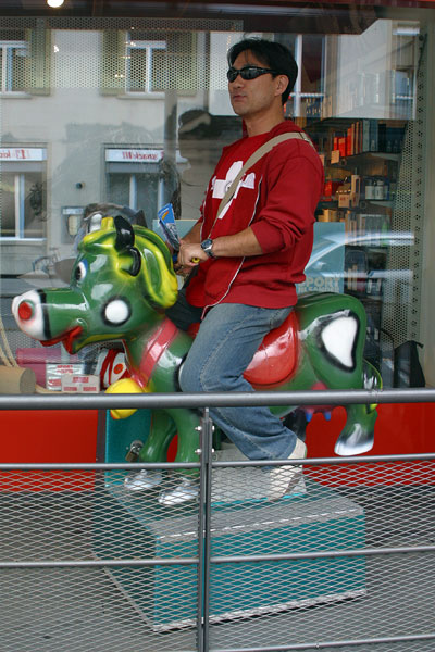 Jerry riding cow #4