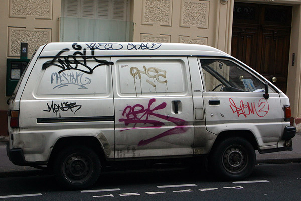 Graffiti car